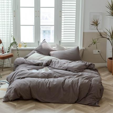 91家纺网 家纺一手货源 找家纺 （总）华超针织 2021新款针织纯色单被套1