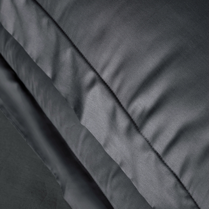 91家纺网 家纺一手货源 找家纺 小米笠 2021新款60支长绒棉纯色床笠三件套床盖床单可定制四季款 深空灰