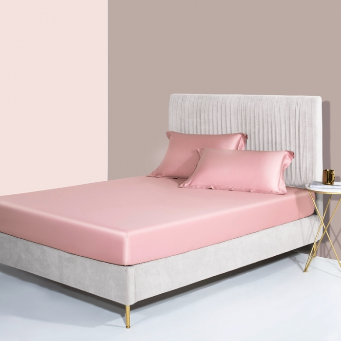 91家纺网 家纺一手货源 找家纺 小米笠 2021新款60支长绒棉纯色床笠三件套床盖床单可定制四季款 香妃玉