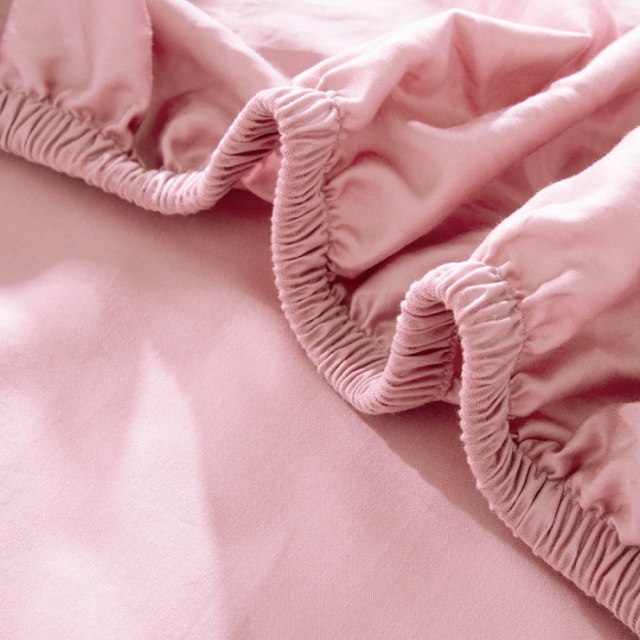 91家纺网 家纺一手货源 找家纺 小米笠 2021新款60支长绒棉纯色床笠三件套床盖床单可定制四季款 香妃玉