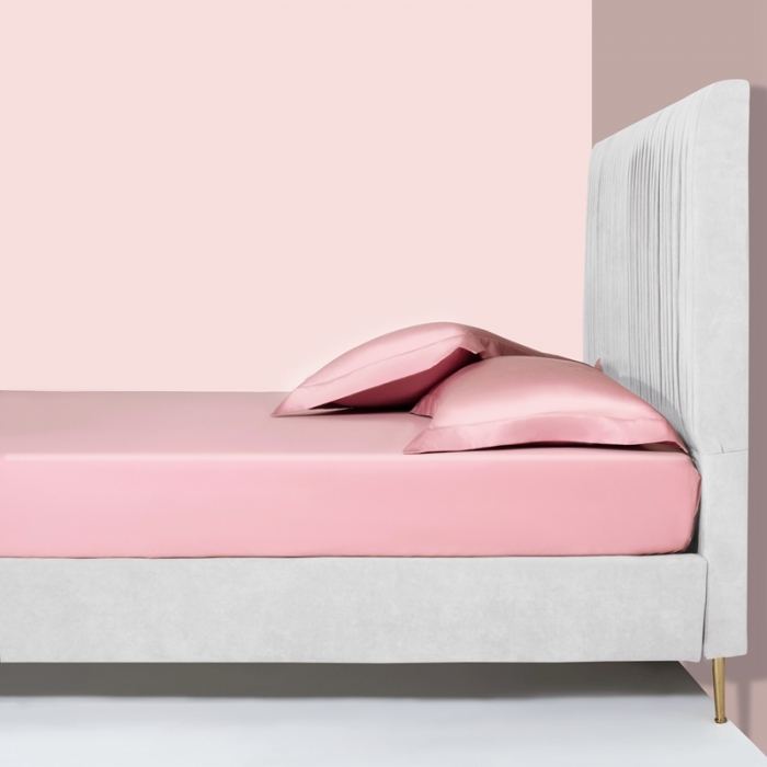 91家纺网 家纺一手货源 找家纺 小米笠 2021新款60支长绒棉纯色床笠三件套床盖床单可定制四季款 香妃玉