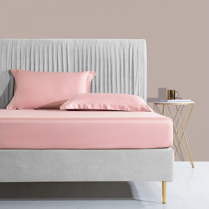 91家纺网 家纺一手货源 找家纺 小米笠 2021新款60支长绒棉纯色床笠三件套床盖床单可定制四季款 香妃玉