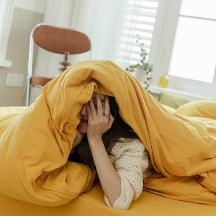 华超针织 2021新款针织纯色单床单1 姜黄