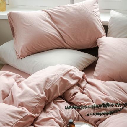 91家纺网 家纺一手货源 找家纺 华超针织 2021新款针织纯色单枕套单只1 紫粉