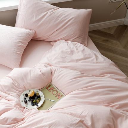 华超针织 2021新款针织纯色单枕套单只1 嫩粉