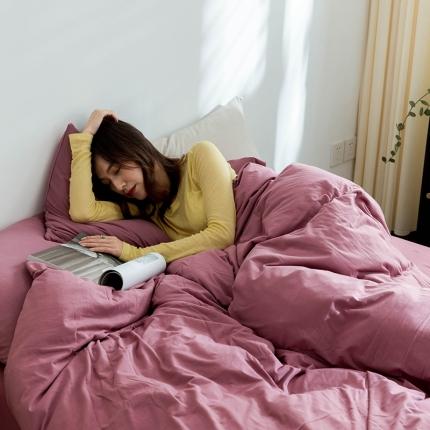 91家纺网 家纺一手货源 找家纺 （总）华超针织 2021新款针织纯色四件套2