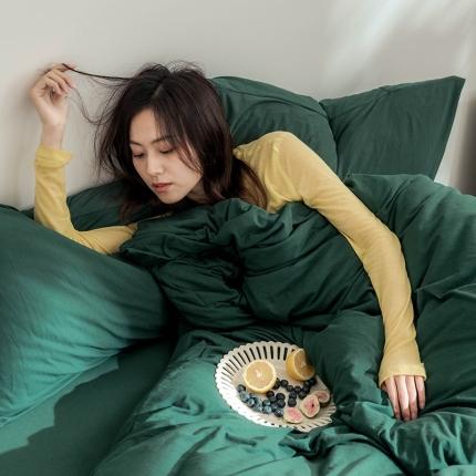 91家纺网 家纺一手货源 找家纺 （总）华超针织 2021新款针织纯色四件套2