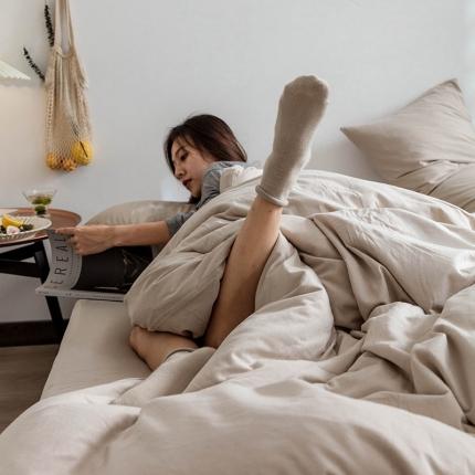 91家纺网 家纺一手货源 找家纺 （总）华超针织 2021新款针织纯色四件套2