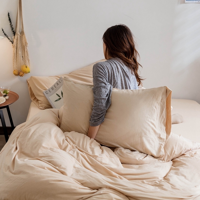 91家纺网 家纺一手货源 找家纺 （总）华超针织 2021新款针织纯色四件套2