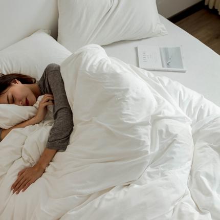 华超针织 2021新款针织纯色四件套2 白色