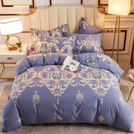 91家纺网 家纺一手货源 找家纺 （总）雲归梦 2020新款全棉加厚磨毛四件套