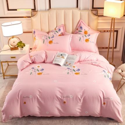 91家纺网 家纺一手货源 找家纺 （总）雲归梦 2020新款全棉加厚磨毛四件套