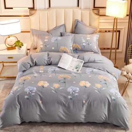 91家纺网 家纺一手货源 找家纺 （总）雲归梦 2020新款全棉加厚磨毛四件套