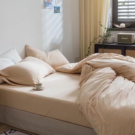 91家纺网 家纺一手货源 找家纺 （总）华超针织 2021新款针织纯色单床笠2