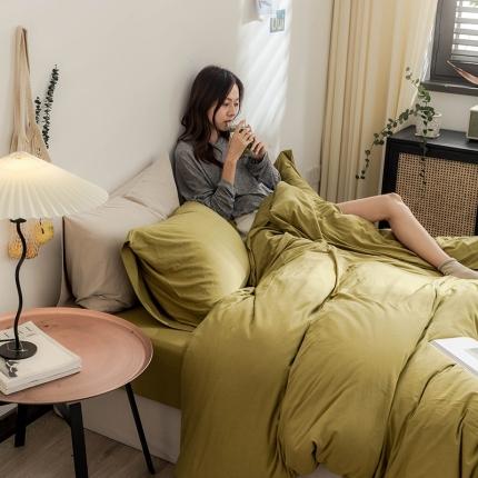 91家纺网 家纺一手货源 找家纺 （总）华超针织 2021新款针织纯色单床笠2