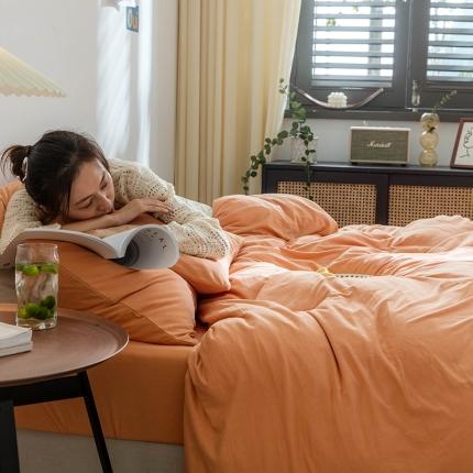 91家纺网 家纺一手货源 找家纺 （总）华超针织 2021新款针织纯色单床笠2