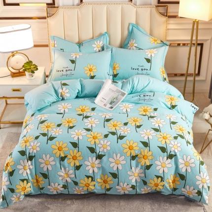 91家纺网 家纺一手货源 找家纺 （总）雲归梦 2020新款全棉加厚磨毛四件套