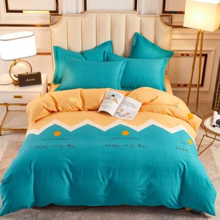 91家纺网 家纺一手货源 找家纺 （总）雲归梦 2020新款全棉加厚磨毛四件套