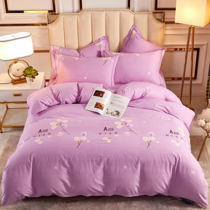 91家纺网 家纺一手货源 找家纺 （总）雲归梦 2020新款全棉加厚磨毛四件套