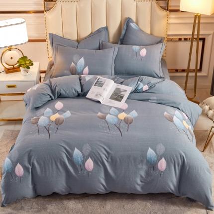 91家纺网 家纺一手货源 找家纺 （总）雲归梦 2020新款全棉加厚磨毛四件套