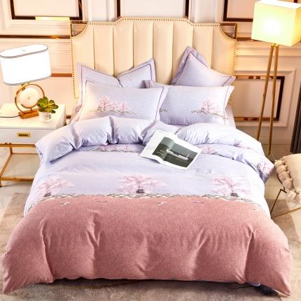 91家纺网 家纺一手货源 找家纺 （总）雲归梦 2020新款全棉加厚磨毛四件套