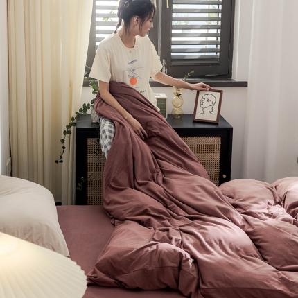 91家纺网 家纺一手货源 找家纺 （总）华超针织 2021新款针织纯色单床单2