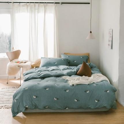 91家纺网 家纺一手货源 找家纺 （总）风向标 2020新款第二季针织棉四件套