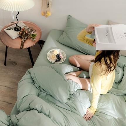 （总）华超针织 2021新款针织纯色单床单2