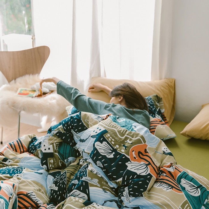 91家纺网 家纺一手货源 找家纺 （总）风向标 2020新款第二季针织棉四件套