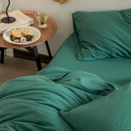 91家纺网 家纺一手货源 找家纺 华超针织 2021新款针织纯色单枕套单只2 湖绿