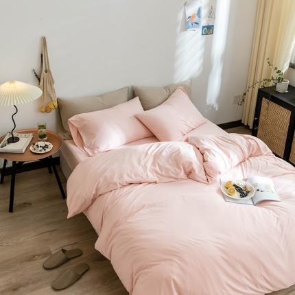 华超针织 2021新款针织纯色单枕套单只2 嫩粉