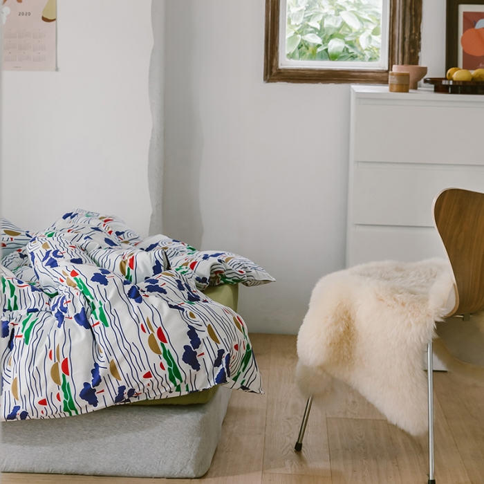 91家纺网 家纺一手货源 找家纺 风向标 2020新款第二季针织棉四件套 春树