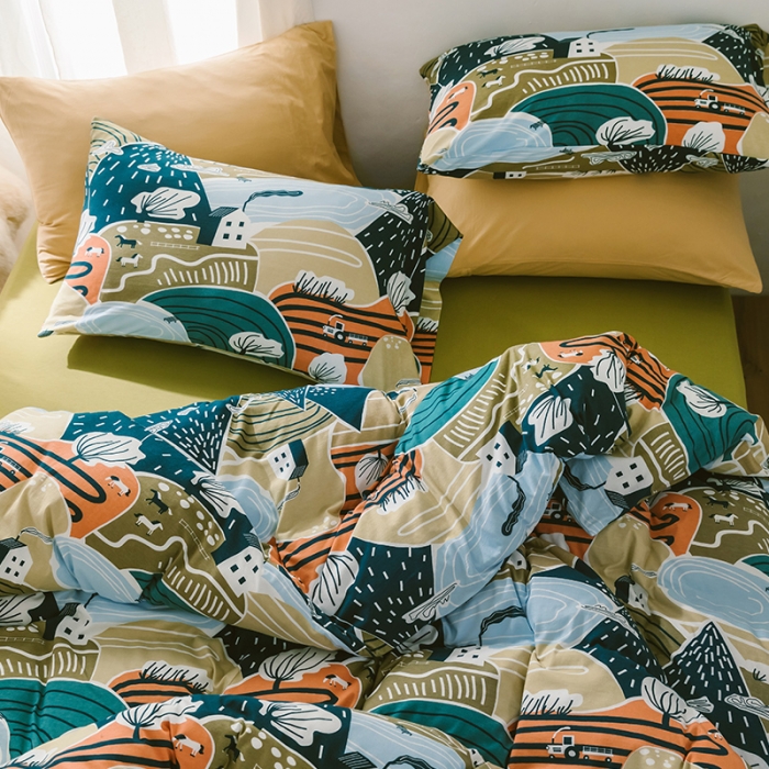 91家纺网 家纺一手货源 找家纺 风向标 2020新款第二季针织棉四件套 村上