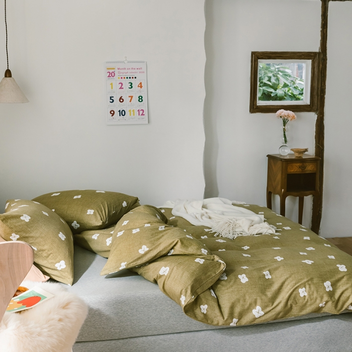 91家纺网 家纺一手货源 找家纺 风向标 2020新款第二季针织棉四件套 芳野