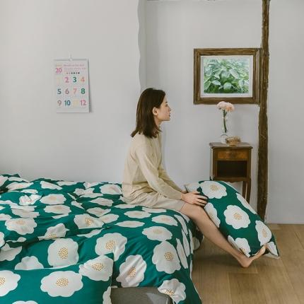 91家纺网 家纺一手货源 找家纺 风向标 2020新款第二季针织棉四件套 樱花