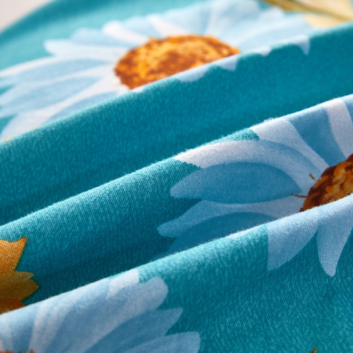 91家纺网 家纺一手货源 找家纺 雲归梦 2020新款全棉加厚磨毛四件套 百花公主