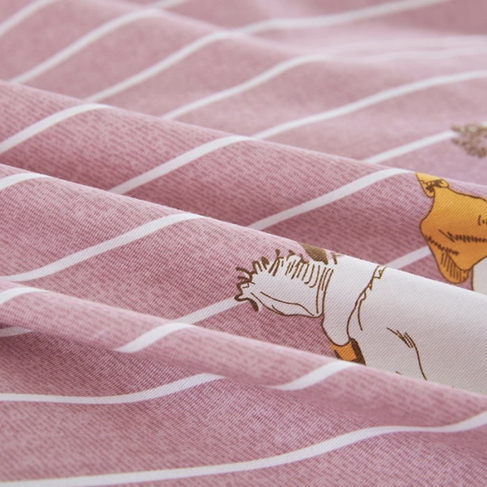 91家纺网 家纺一手货源 找家纺 雲归梦 2020新款全棉加厚磨毛四件套 布雷西亚-粉