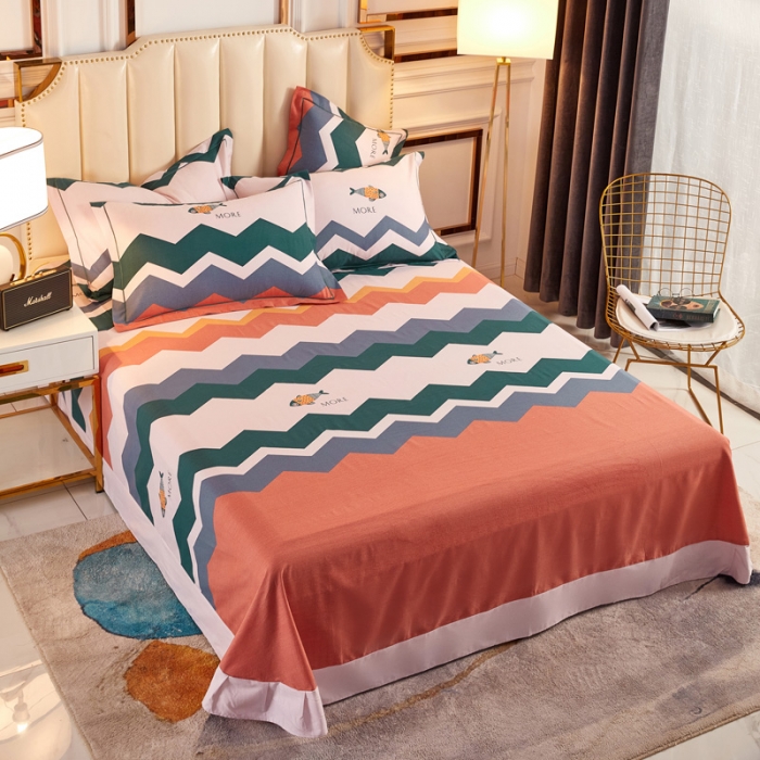 91家纺网 家纺一手货源 找家纺 雲归梦 2020新款全棉加厚磨毛四件套 彩色乐园