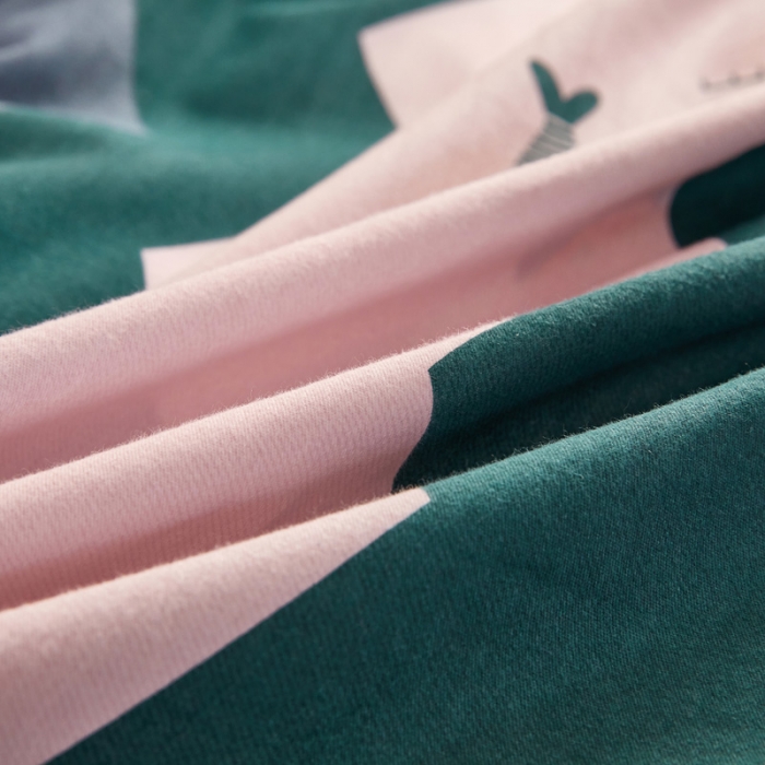 91家纺网 家纺一手货源 找家纺 雲归梦 2020新款全棉加厚磨毛四件套 彩色乐园