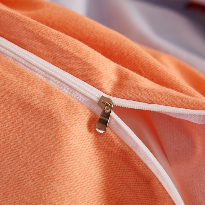 91家纺网 家纺一手货源 找家纺 雲归梦 2020新款全棉加厚磨毛四件套 彩色星空-桔