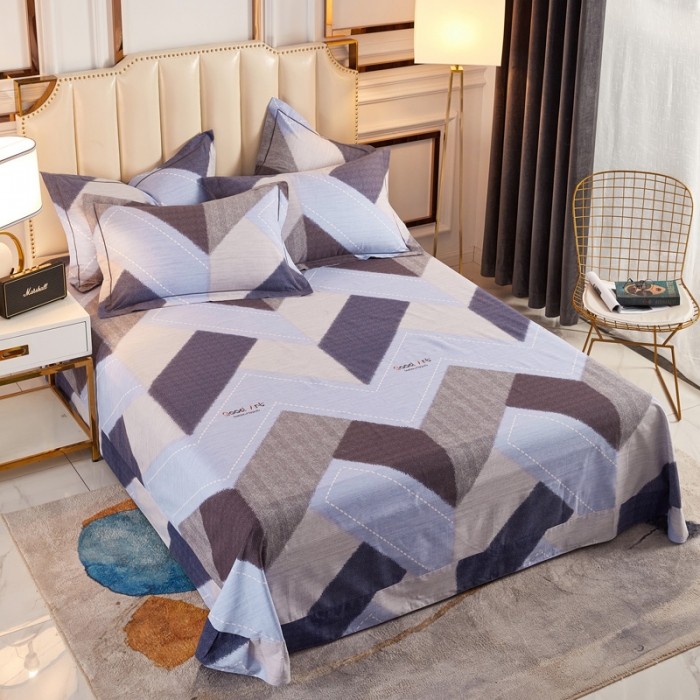 91家纺网 家纺一手货源 找家纺 雲归梦 2020新款全棉加厚磨毛四件套 城市密码