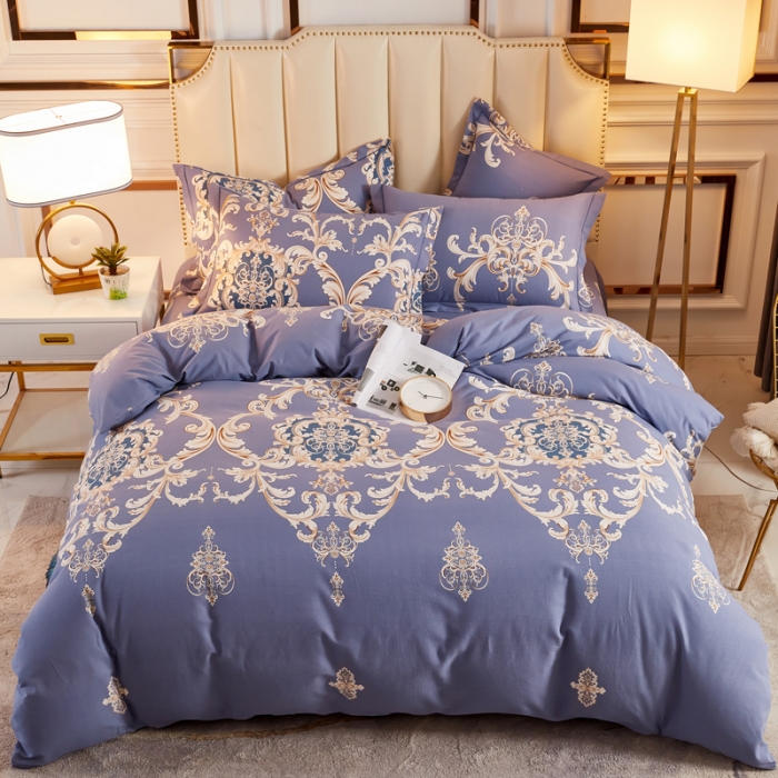 91家纺网 家纺一手货源 找家纺 雲归梦 2020新款全棉加厚磨毛四件套 繁华似锦