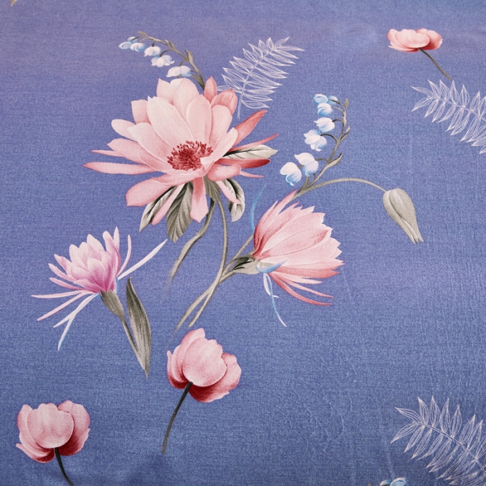 91家纺网 家纺一手货源 找家纺 雲归梦 2020新款全棉加厚磨毛四件套 风韵尔雅-紫