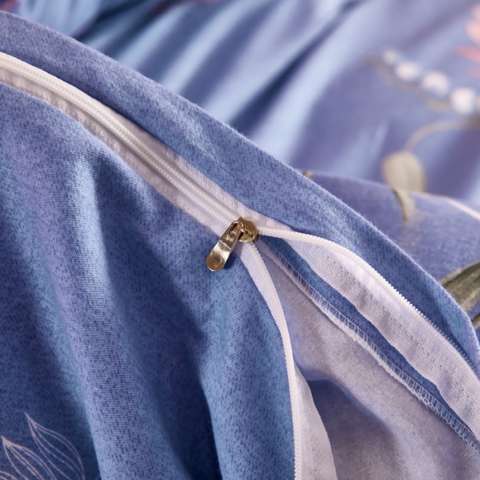 91家纺网 家纺一手货源 找家纺 雲归梦 2020新款全棉加厚磨毛四件套 风韵尔雅-紫