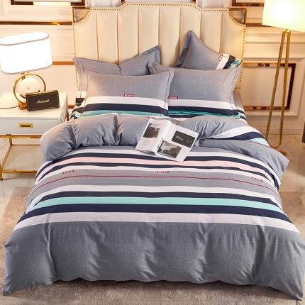 91家纺网 家纺一手货源 找家纺 雲归梦 2020新款全棉加厚磨毛四件套 恒久岁月