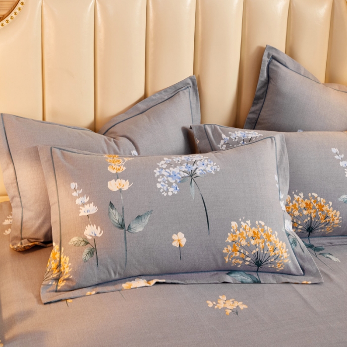 91家纺网 家纺一手货源 找家纺 雲归梦 2020新款全棉加厚磨毛四件套 花语如梦