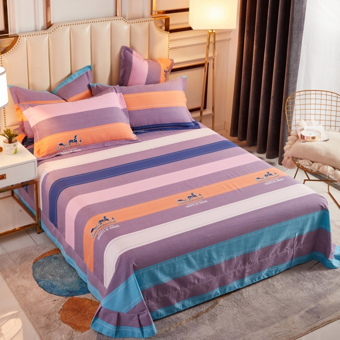 91家纺网 家纺一手货源 找家纺 雲归梦 2020新款全棉加厚磨毛四件套 简约生活