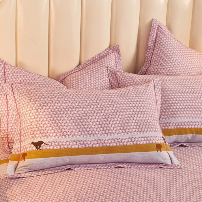 91家纺网 家纺一手货源 找家纺 雲归梦 2020新款全棉加厚磨毛四件套 猎豹