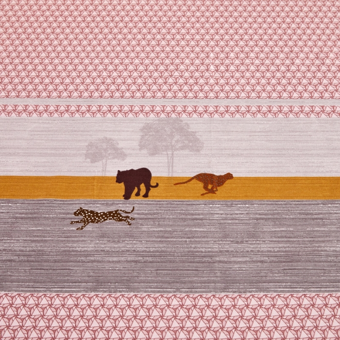 91家纺网 家纺一手货源 找家纺 雲归梦 2020新款全棉加厚磨毛四件套 猎豹