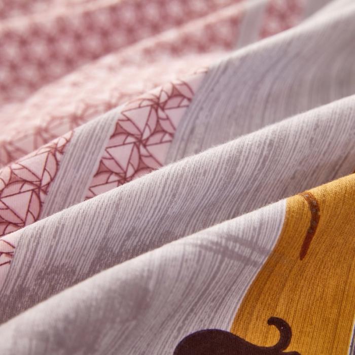 91家纺网 家纺一手货源 找家纺 雲归梦 2020新款全棉加厚磨毛四件套 猎豹